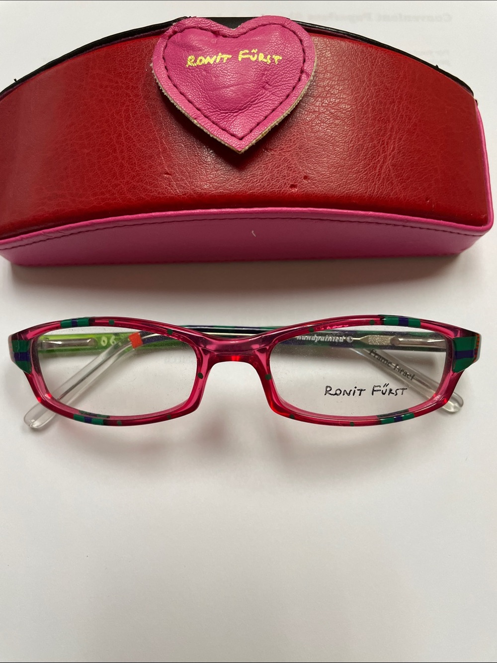 Pink & Multicolor Women's Rectangle Glasses